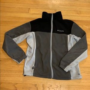 Columbia tri-colored full zip jacket